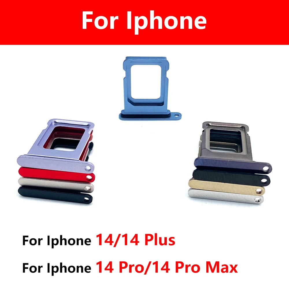 10 Pz Per Iphone 14 Plus/Per Iphone 14 Pro Max Sim Card Vassoio Sim Card Vassoio Slot Holder Parte Di Ricambio