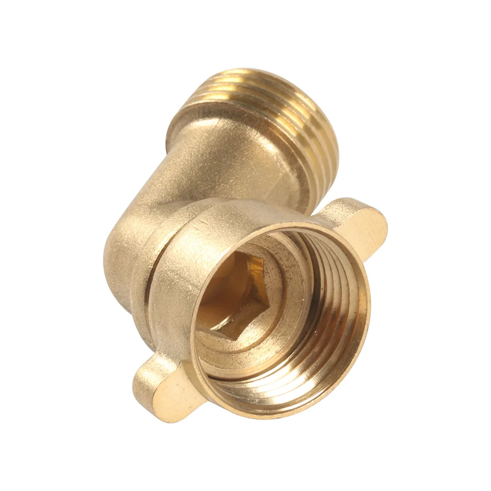 2 Pack Garden Hose Elbow Connector, 90 Degree And 45 Degree Brass Water Hose Adapter, 3/4" Brass Garden Elbow Adapter