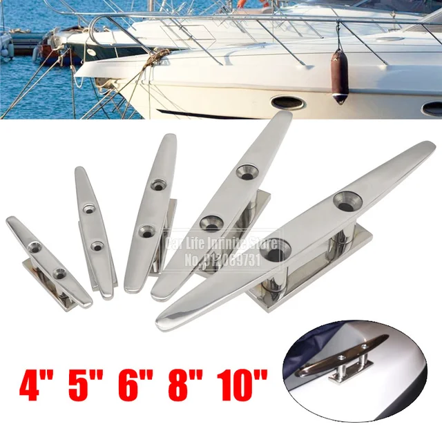 SeaLux Marine 316 Stainless Steel 6-1/2" Auto Pop Up Cleat For Boat And Yacht