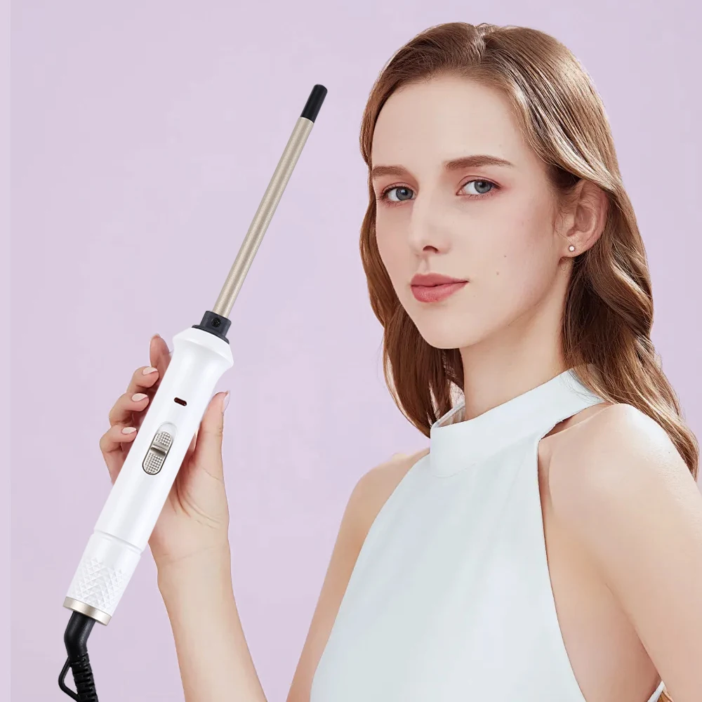Hair Curler 9mm Ceramic Curling Wand Hair Care Styling Tools Fast Heating Long-Lasting Ceramic Coating Easy to Use