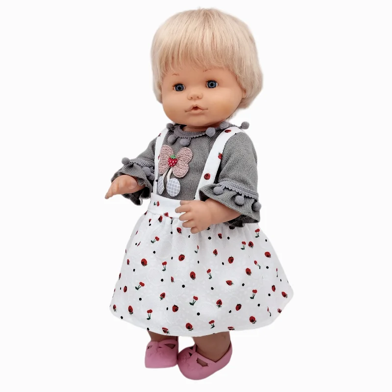 For 40 Cm Nenuco Doll Clothes 17 Inch Baby Doll Flower Shirt Pants Toys Clothing