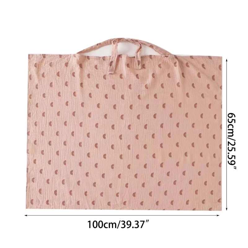 Lightweight Muslin Nursing Cover for Breastfeeding Breathable & Comfortable Nursing Apron Cotton Cover for Mom & Baby