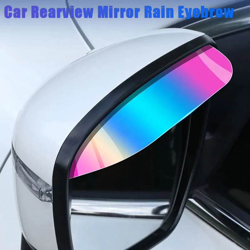 

2PCS Car Rearview Mirror Rain Eyebrow soft PVC Auto Rain proof Sticker Cover for BYD Geely Haval Automotive General Accessories
