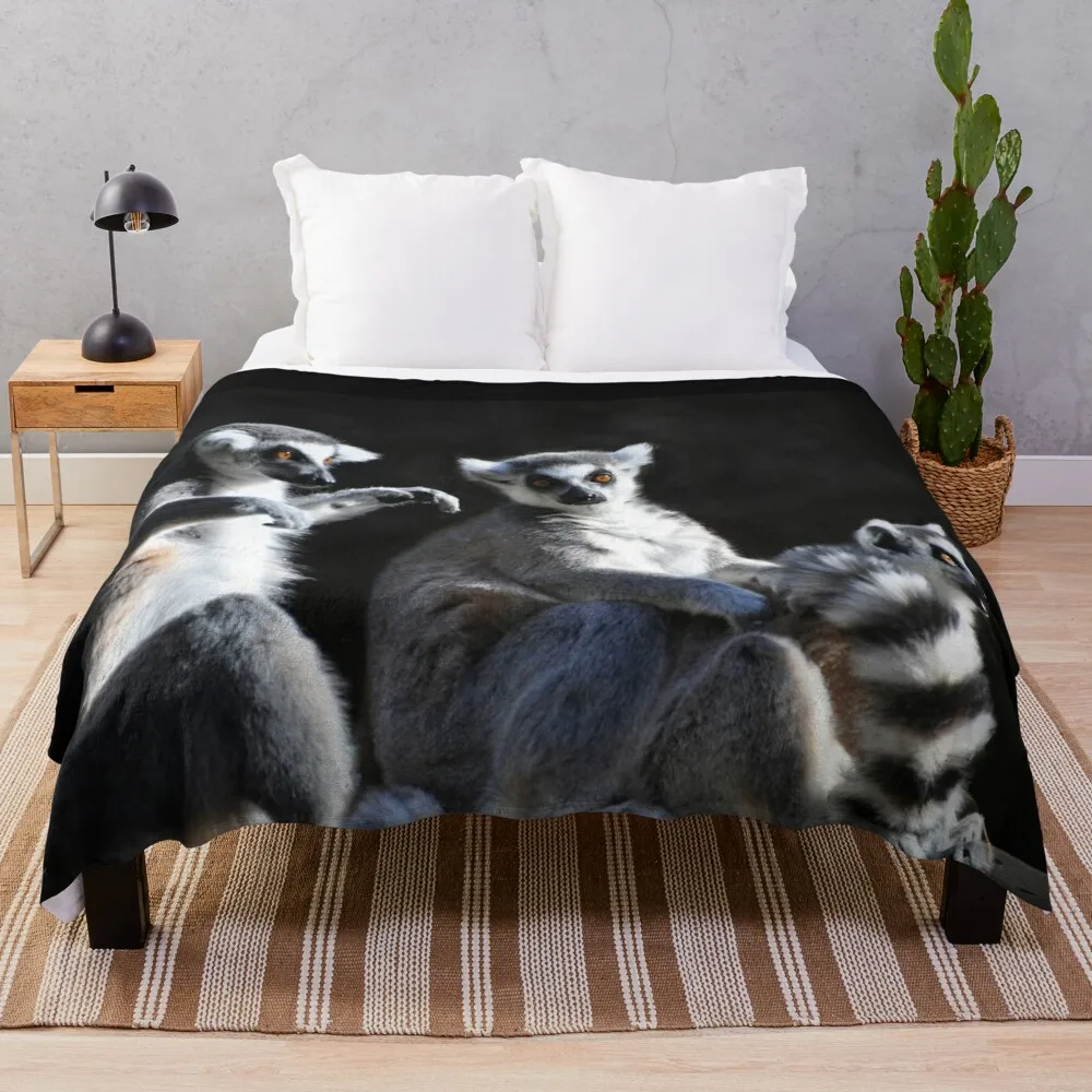 

Monkeys Throw Blanket Shaggy Blanket Decorative Blanket Fashion Sofa Blankets