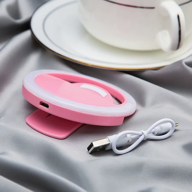 LED Fill Light USB Charging LED Selfie Light Circular Back Clip Live Selfie Fill Light 5