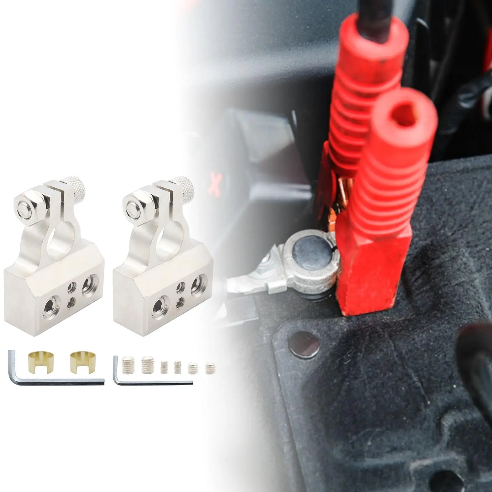 2 Pieces Generic Battery Terminals Connectors Car Battery Cable Terminals