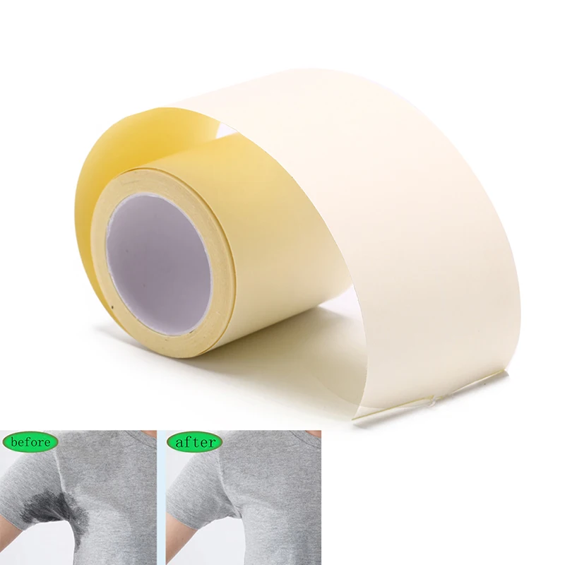 Portatile 1 Rotolo Usa E Getta Ascelle Tamponi di Sudore Assorbente Ascelle Antitraspirante Trasparente Tenere Asciutto Adesivo Prevenire Deodorante - immagine 2