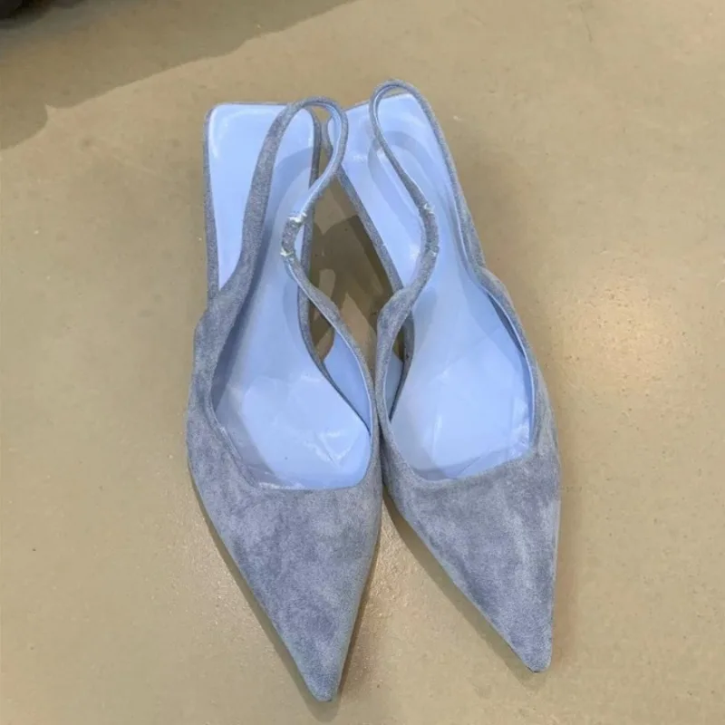 Women High Heels Pointed Toed Pumps Stiletto Slingback Shallow Weddings Bridal Shoes
