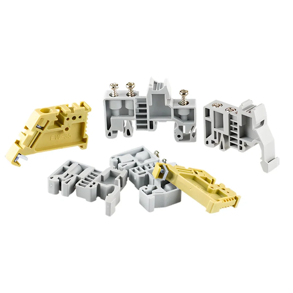 E/UK And E/UK-2 EW 35 Manufacturer End Stop For UK And SAK Terminal Blocks Din Rail End Bracket 10PCS din rail din rail terminal block din rail bracket