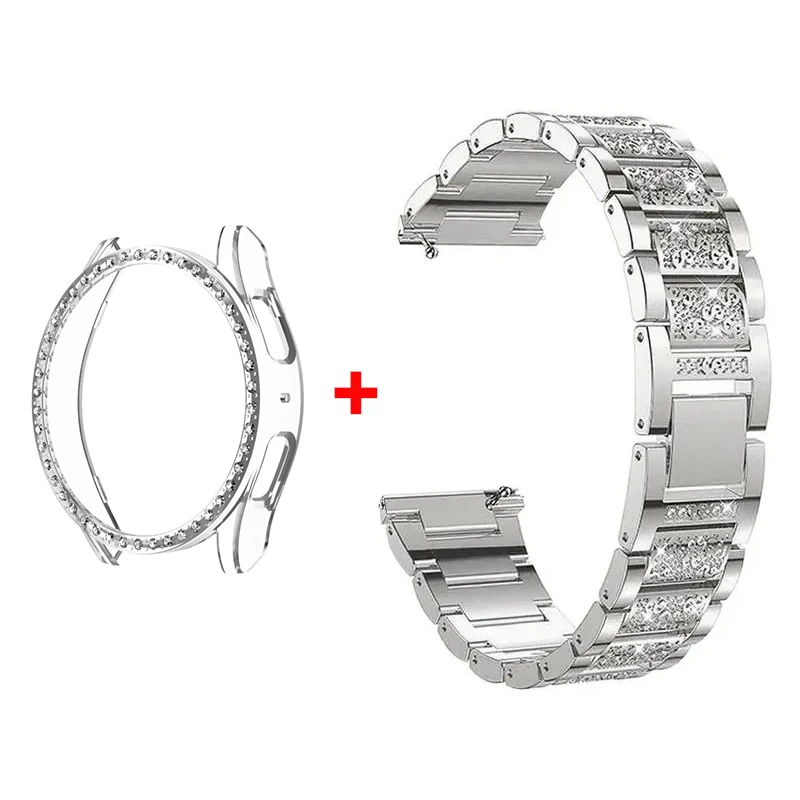 Stainless Steel Diamond Bracelet with Protective Bumper Case