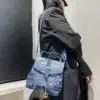 Women's Fashion Diamond Elegant Backpack Multifunctional Diamond Denim Shoulder Bag 6