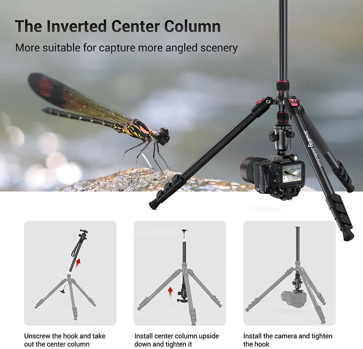 SmallRig 淮 ˷̴ ī޶ ﰢ, ,  ̽ DSLR ﰢ, 360    3474 , 78 ġ