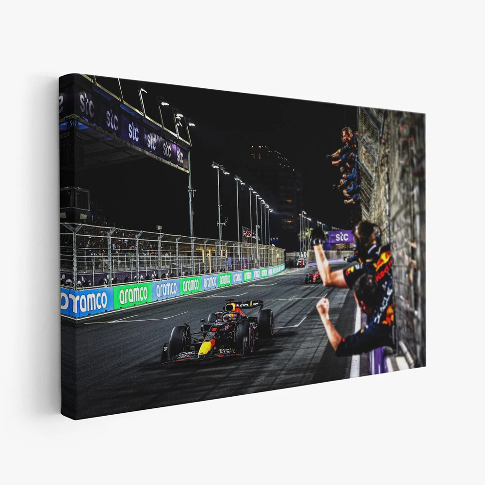 Постер Гран-при Саудовской Аравии 2022 F1 Racing картина Формула 1 настенное искусство