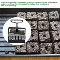 Handheld Seedling Soil Blocker Stand Up Gardening Digging Weeder Handheld 20-Cell Soil Blocking Tool For Protecting Seedling 2