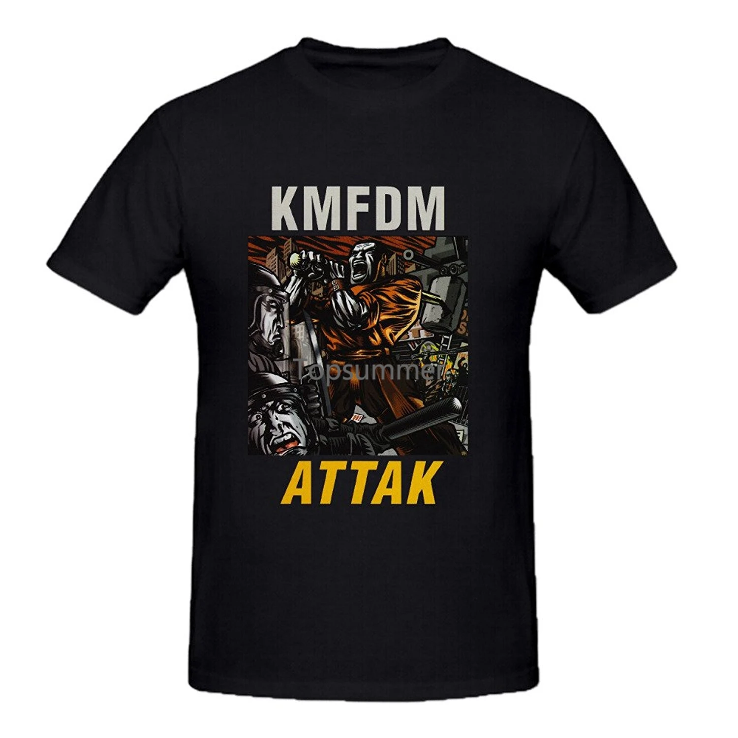 

Kmfdm Attak Mens Tee Shirts
