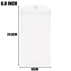 Thickened Waterproof PVC Phone Pouch with Sensitive Touch and Dustproof Storage - 10Pcs (6.8inch)