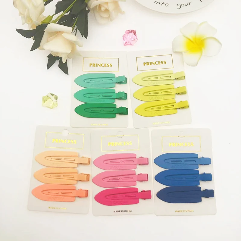 Candy Color Hair Clips for Girls Cute Seamless Hair Clip Barrettes Bangs Clip Duckbill Clip Headwear Women Hair Accessories 2022 children s colorful sand net butterfly hair clip sweet dopamine girl s side bangs clip super cute and harmless baby hair clip