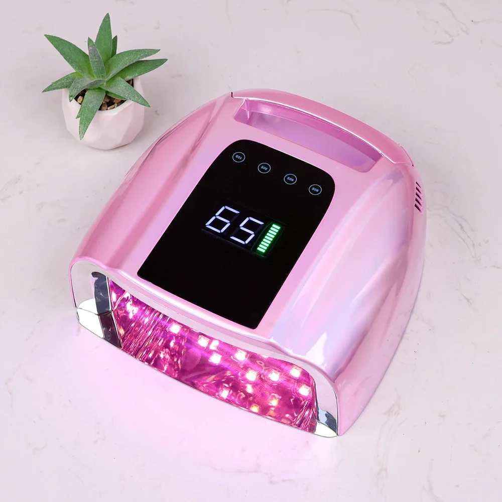 

Scratch-proof Rechargeable Nail Lamp with Handle 96W Gel Lacquer Dryer Cordless LED Light for Nails Wireless Nail Art Lamp