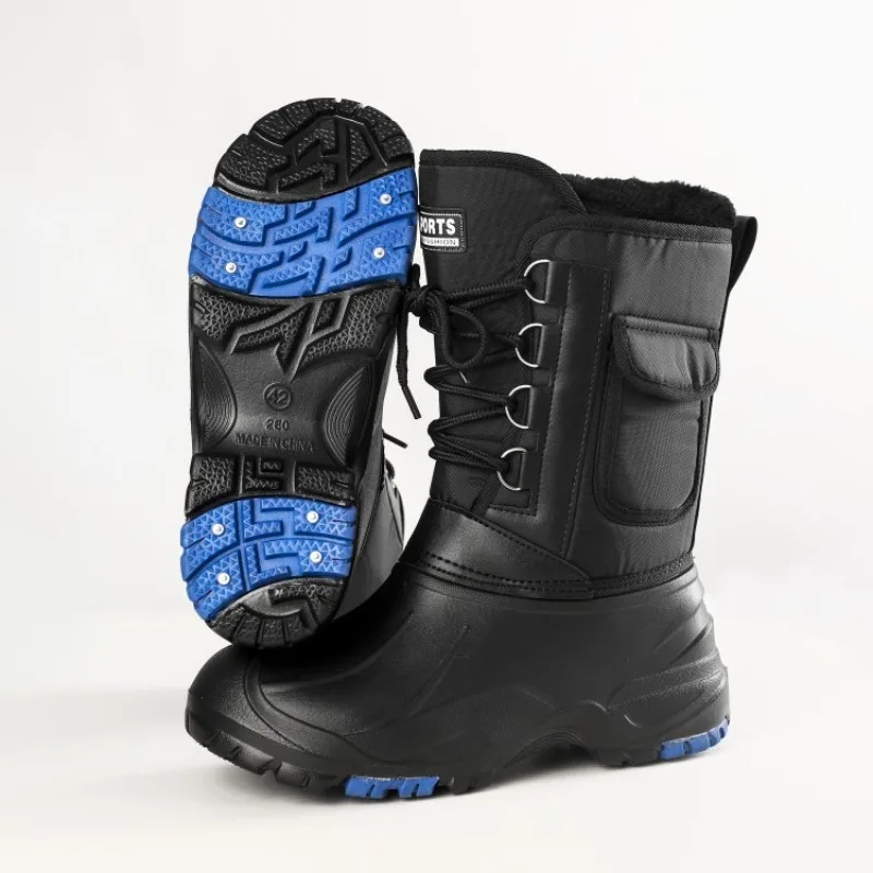 Winter Men's Outdoor Boots Warm Waterproof Snow Boots for Men Fishing Men's Non-slip Hiking Male Sneakers Work winter snow boots men boots