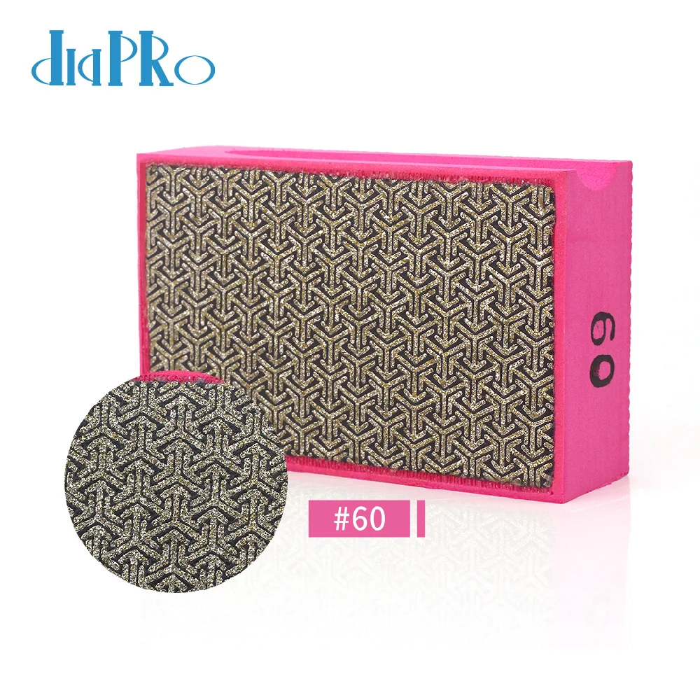 Diamond Hand Polishing Pads Electroplated Diamond Pads Glass Concrete Marble Granite Wet Dry Sandpaper Tool for Sanding Polish electroplated hand polishing pads high strength diamond electroplated hand polished rub pads 60 120 200 400 grit for reliable