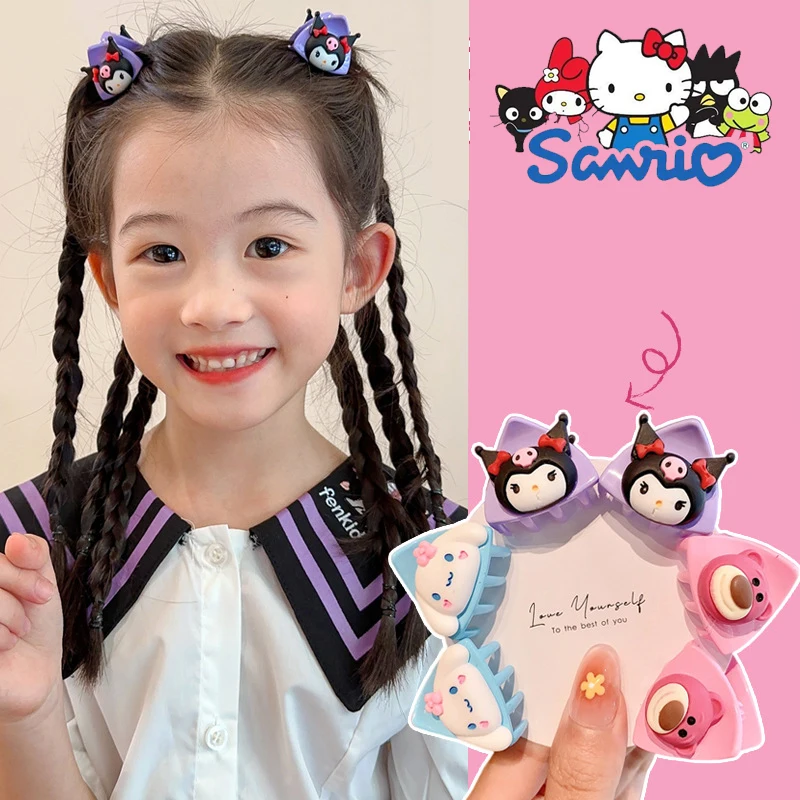 

Sanrio Cartoon Hello Kitty Small Clip Kawaii Kuromi My Melody Hairpin Princess Bangs Hair Accessories That Doesn’t Hurt Hair