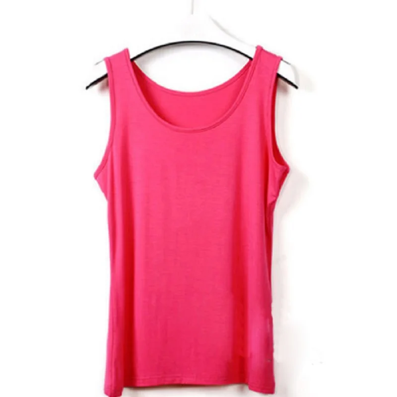 Women's Casual Loose Vest 2025 Summer Fashion Sleeveless Bottoming Tops Wide Shoulder Solid Color Thin Tank Tops Large Size 6XL