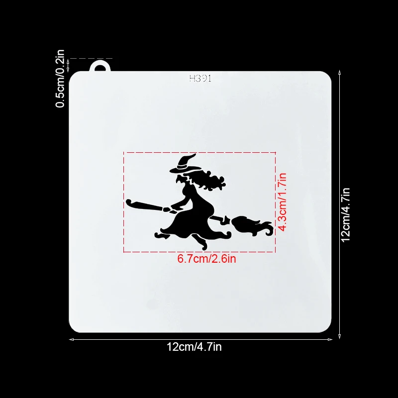 Halloween Cookie Coffee Spray Stencils Template Mesh Biscuit Cutter Fondant Cake Mold DIY Halloween Party Decoration Baking Tool