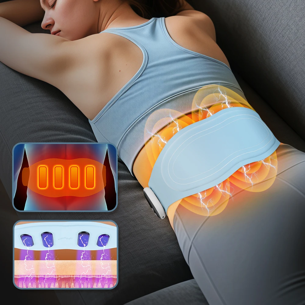 Electric Waist Massager Belt for Lower Back Toning and Relaxation