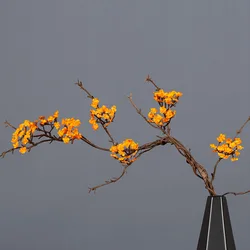 Cherry Blossom Artificial Vine Decor for Home and Events, 87cm (Orange)