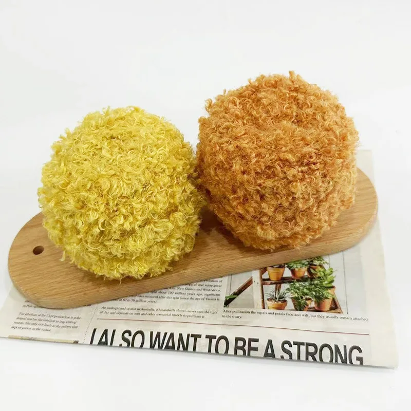 Velvet Xiansen Teddy Curl, Knitted Yarn, Handmade DIY, Can Be Made As Twist Bar Doll Curl 50G Soft Bun