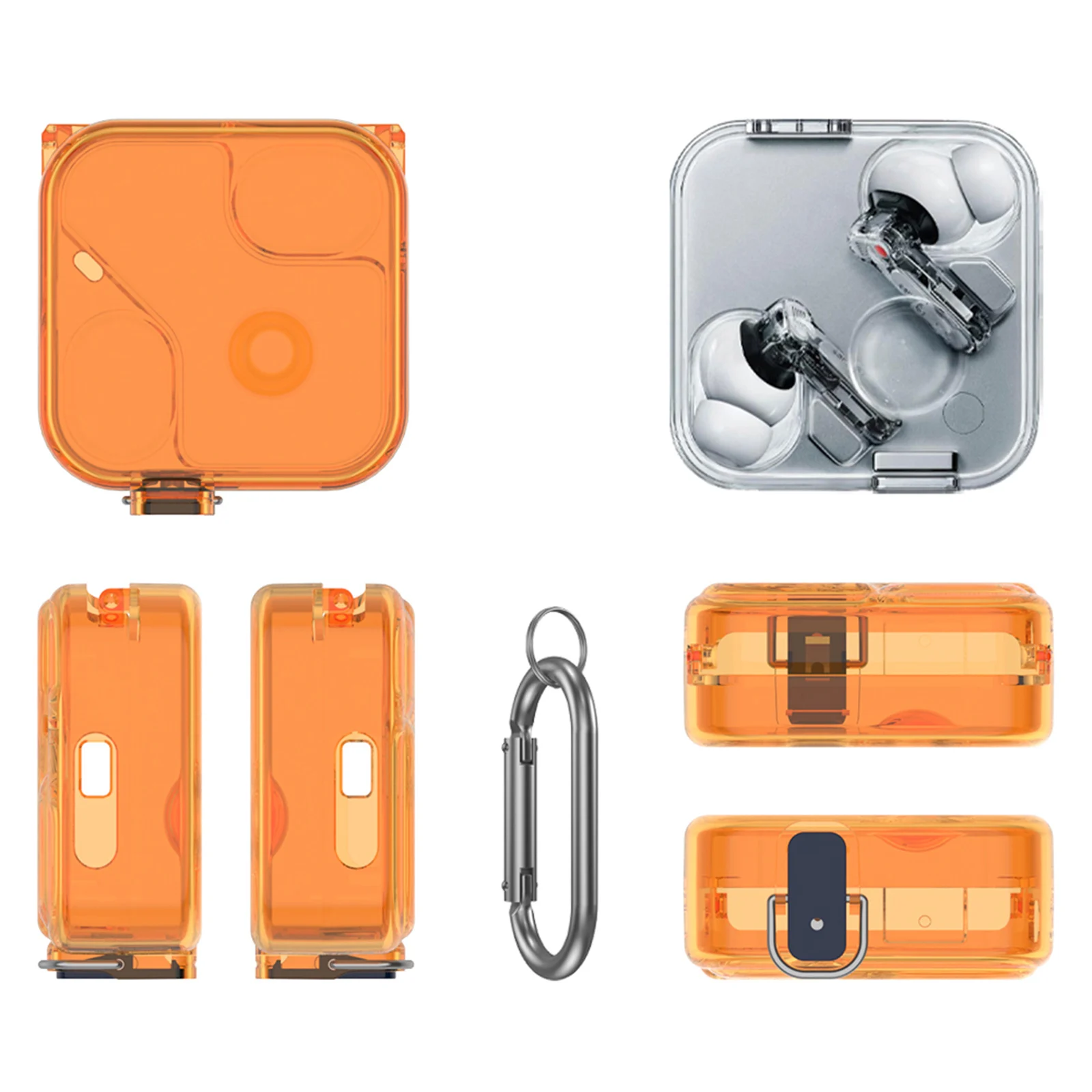 Earphone Protective Cover with Carabiner - Full Washable Protection
