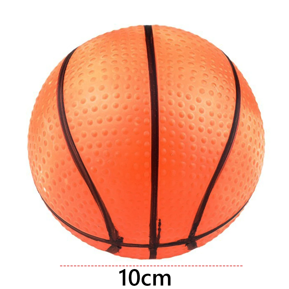10Pcs 10cm 풍선 농구 PVC 미니 오렌지 농구 공 실내 스포츠를위한 작은 농구 공 풍선 비치 공
