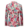 One Button Jacquard Suit Men's Clothing Fashion Men Luxury Party Stage Wedding Trend Red Dress Slim Fit Blazer Jacket 2