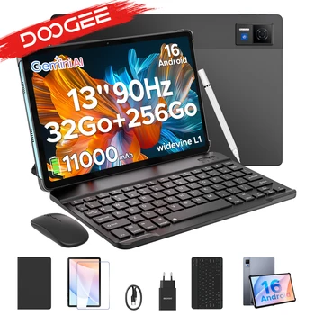 DOOGEE U13 2 in 1 Tablet PC Android 16 13 inch 32GB(6+26) 256GB Gemini AI 11000mAh Battery Widevine L1 Support Tablet PC New