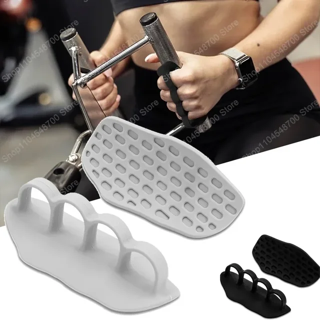 1Pair Portable and Easy-to-use Anti Slip Training Gloves, Used for Weightlifter Palm Protection,Sports Training Hand Grips Gifts 2