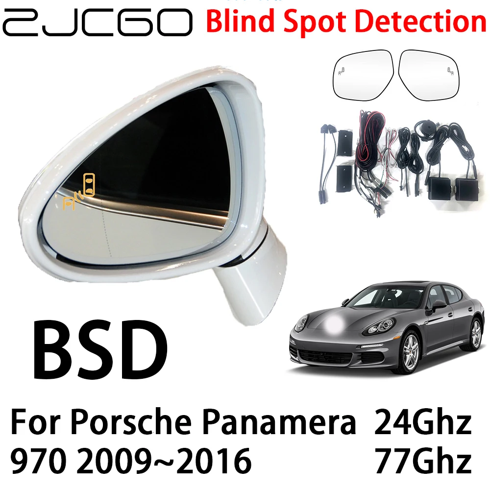 ZJCGO Car BSD Radar Warning System Blind Spot Detection Safety Driving Alert for Porsche Panamera 970 2009~