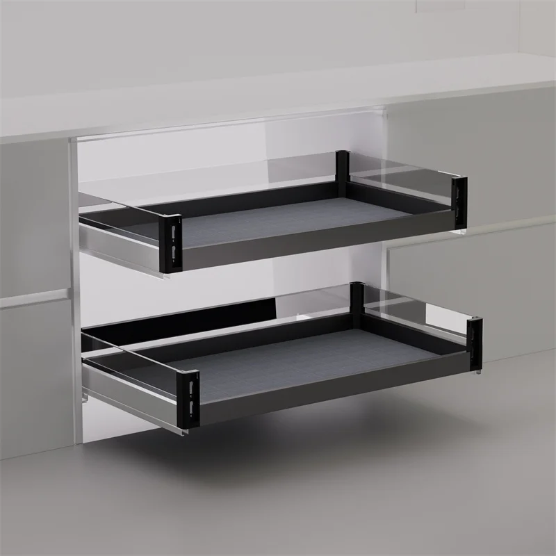 Organizer Utensils Dish Rack Drawer Sink Drain Slide Storage Kitchen Pull Out Basket