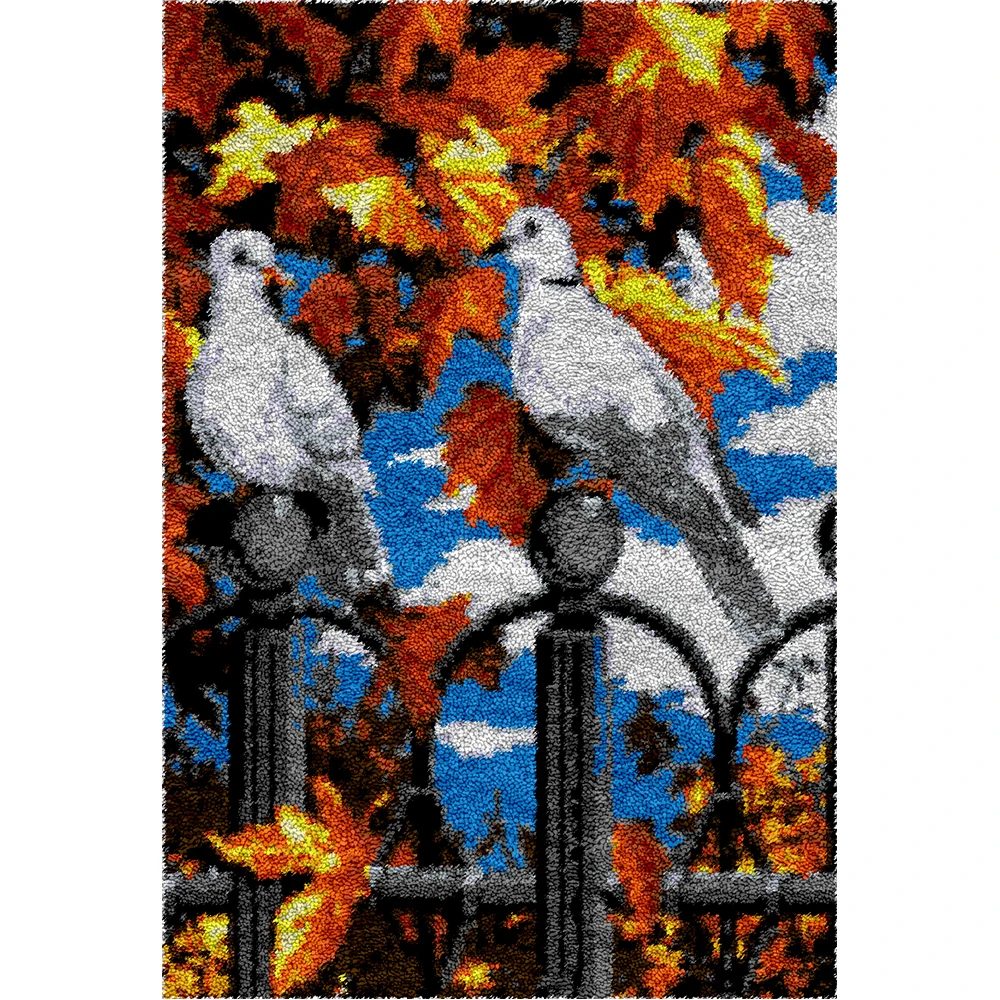 

Craft kits for adults Hobby Craft Latch hook kits carpet with printed canvas Carpet embroidery Rug making kits