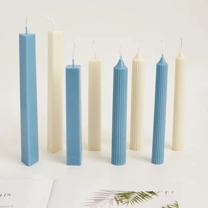 Striped Pillar Candle Mold Kit 1