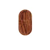 Pepper Mill Tray Bamboo Salt  Shaker Stand Tea Kitchen Storage Holder Home Decoration Wood Crafts Rolling Decorative 4
