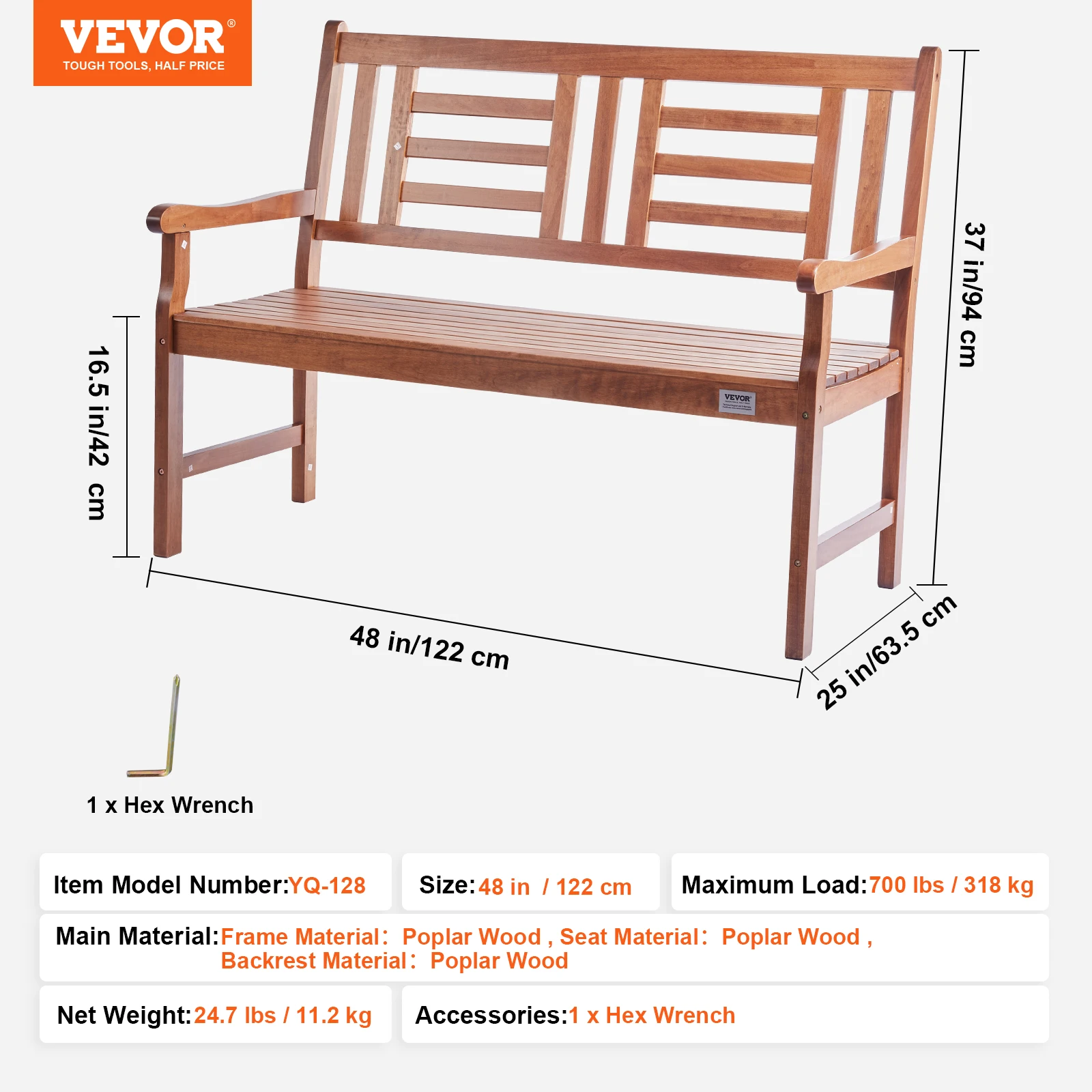 Wooden 48 Inches