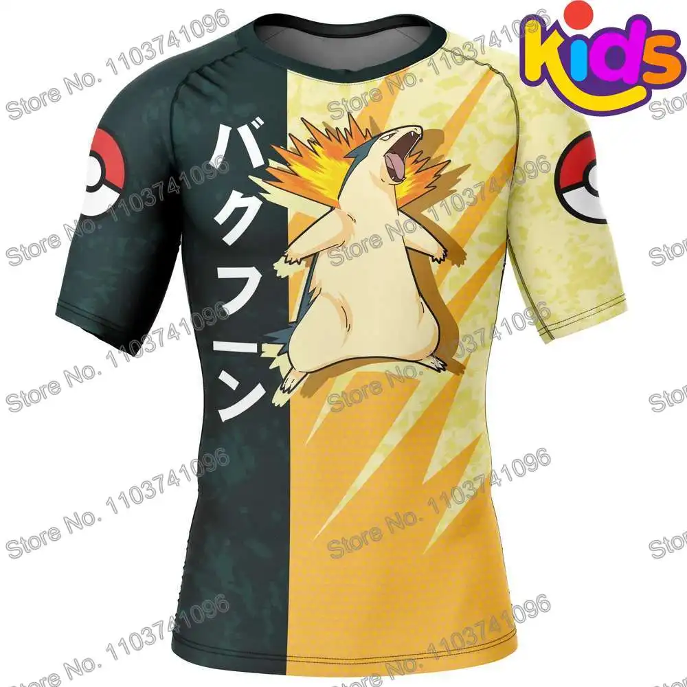 Kids Egg Surf Clothing BJJ MMA Boys Rash Guard Short Sleeve Diving T-Shirt Tight Swimwear Summer Beach Floatsuit Tops Sports