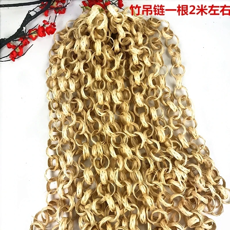 10Pcs 손으로 짠 대나무 커튼 교수형 장식, 유치원, 농가, 음악 영역, 코너 ..