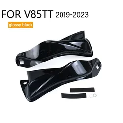 Motorcycle Accessories Handguard Extensions and Windshield (Glossy black)