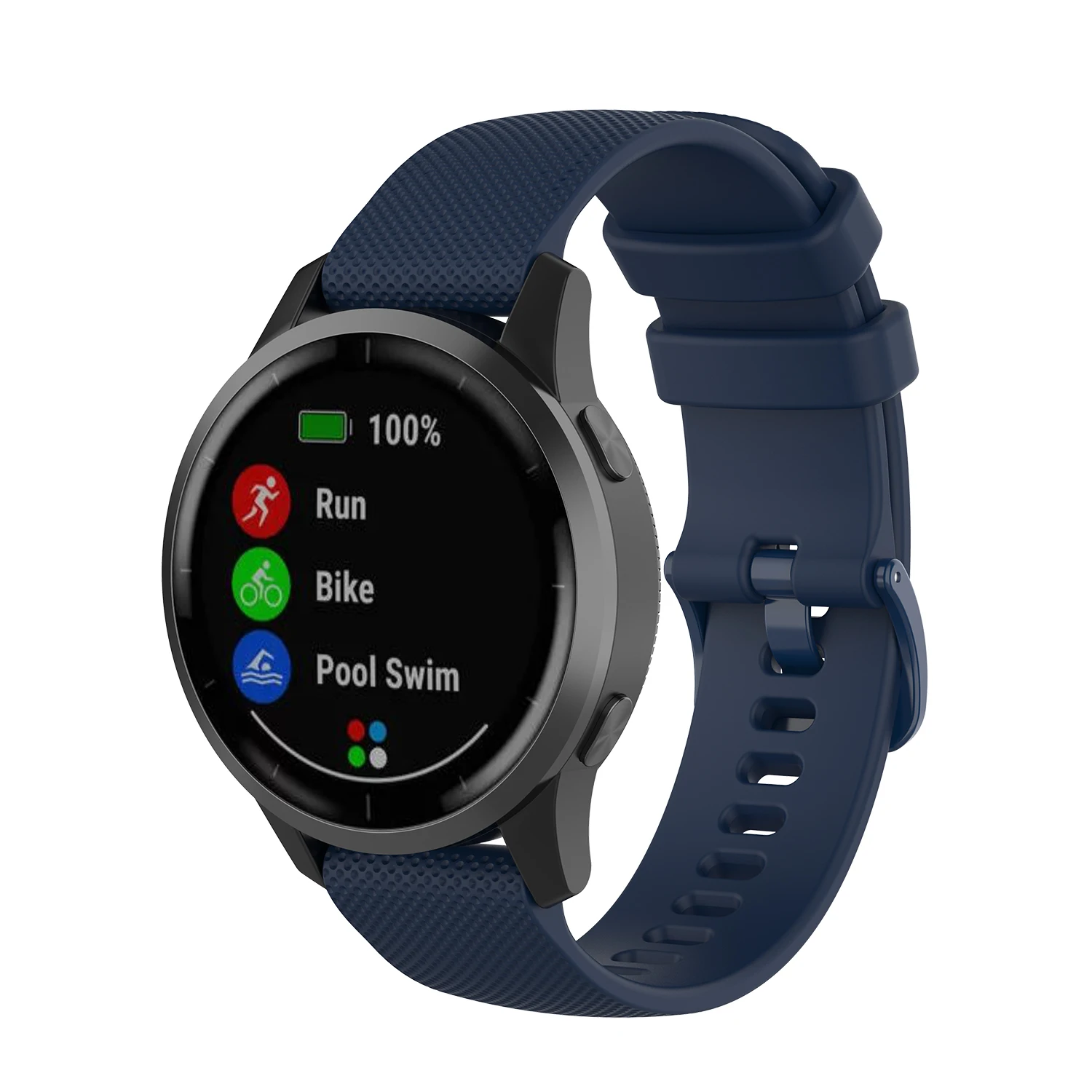 Silicone Strap Replacement Wristband - Adjustable Watch Band