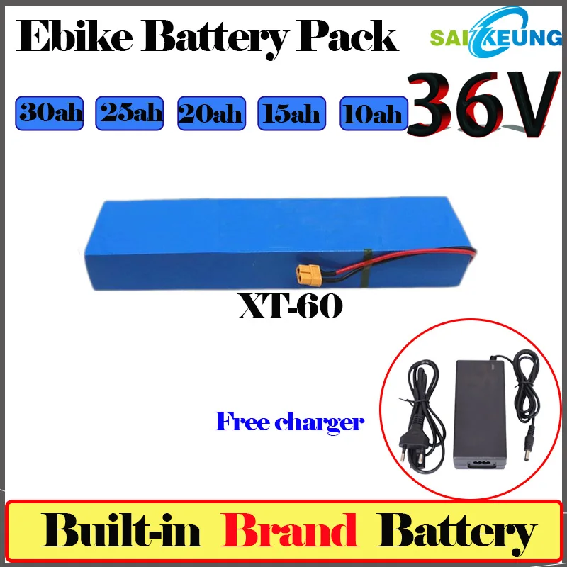 

E-bike 36v accu battery 36v10ah 15ah 20ah 25ah 30ah battery pack 36v e-bike bafang 350W 450W 500W 800W 36v lithium battery