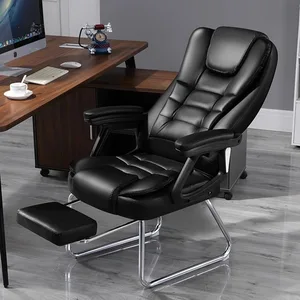 Computer Home Office Chair Reclinable Boss Ergonomic Massage Chair Comfortable Arched Seat Silla Gamer Furniture Room Office