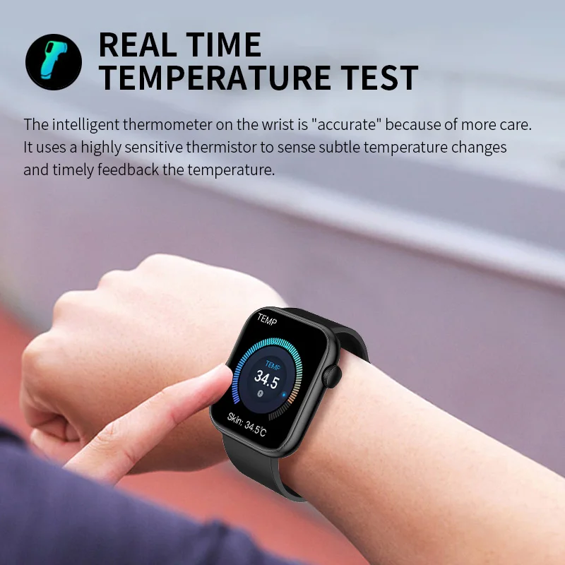 LIGE New Men Smart Watch 1.85 Full Touch Bluetooth Call Smart Wristwatch Body Temperature Watch Sports Bracelet Women Smartwatch