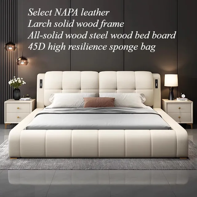 Tête de lit de rangement unique et minimaliste, cadre de lit moderne Queen Size, Twin, Muebles Para Dormitorio, accessoires de mobilier de chambre 1