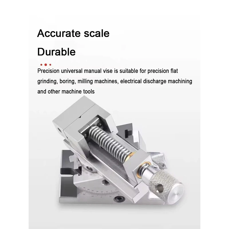 Screw Tool High Precision 2 Inch Universal Grinder Precision Vise Screw Sine Slope Adjustable Angle 4